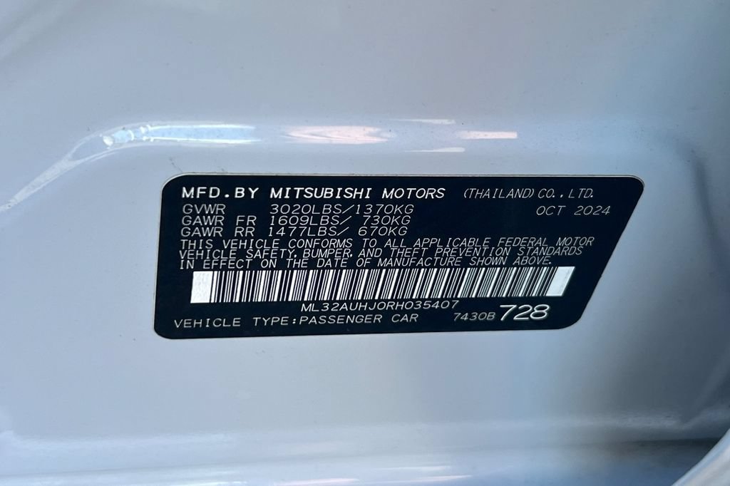 Used 2024 Mitsubishi Mirage ES FWD image 29