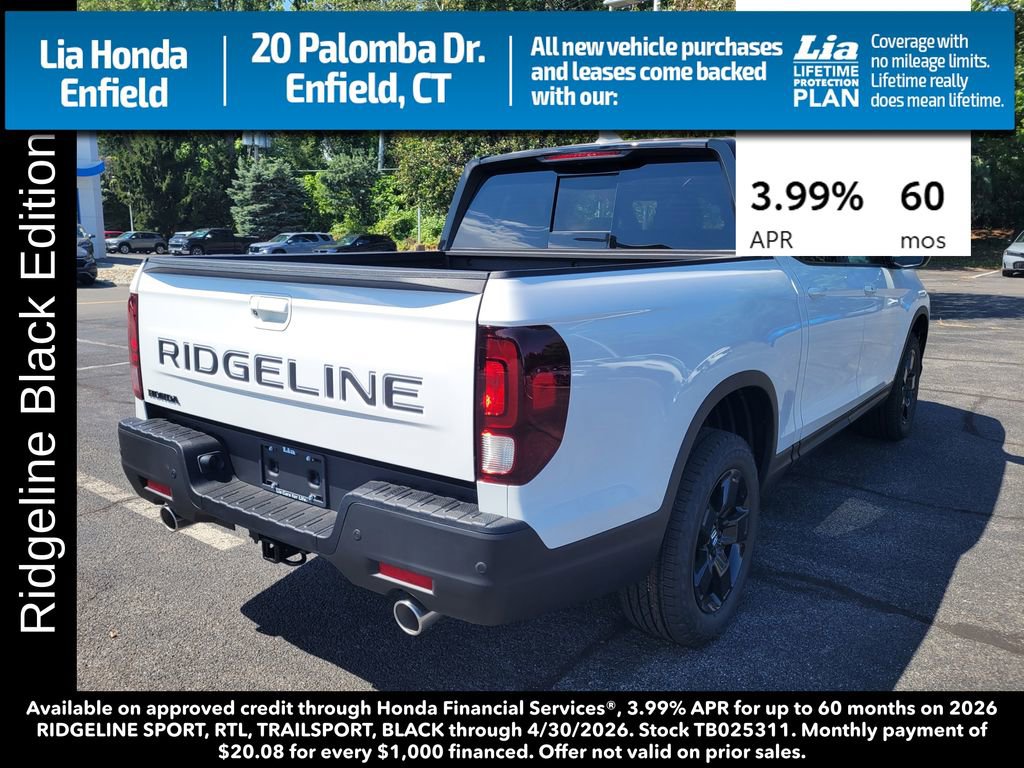 New 2026 Honda Ridgeline Black Edition image 3