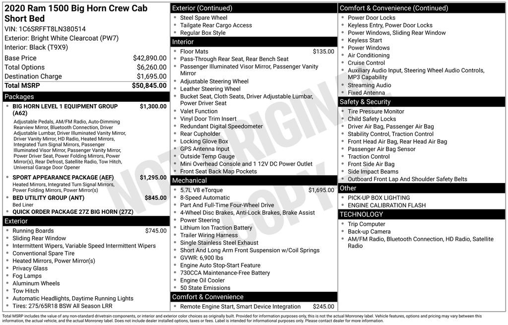 Used 2020 RAM 1500 Big Horn image 15