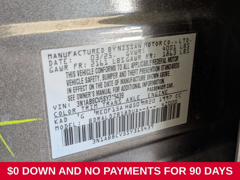 Used 2025 Nissan Sentra SV FWD image 32