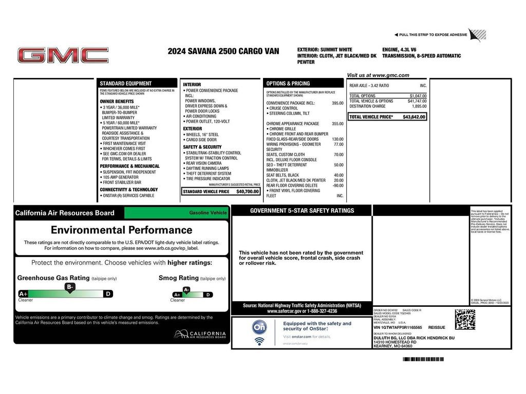Used 2024 GMC Savana 2500 w/ Driver Convenience Package RWD image 30