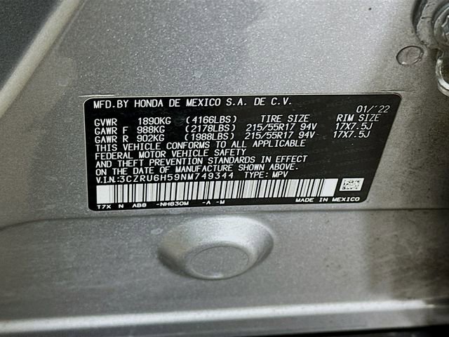 Certified 2022 Honda HR-V EX image 34
