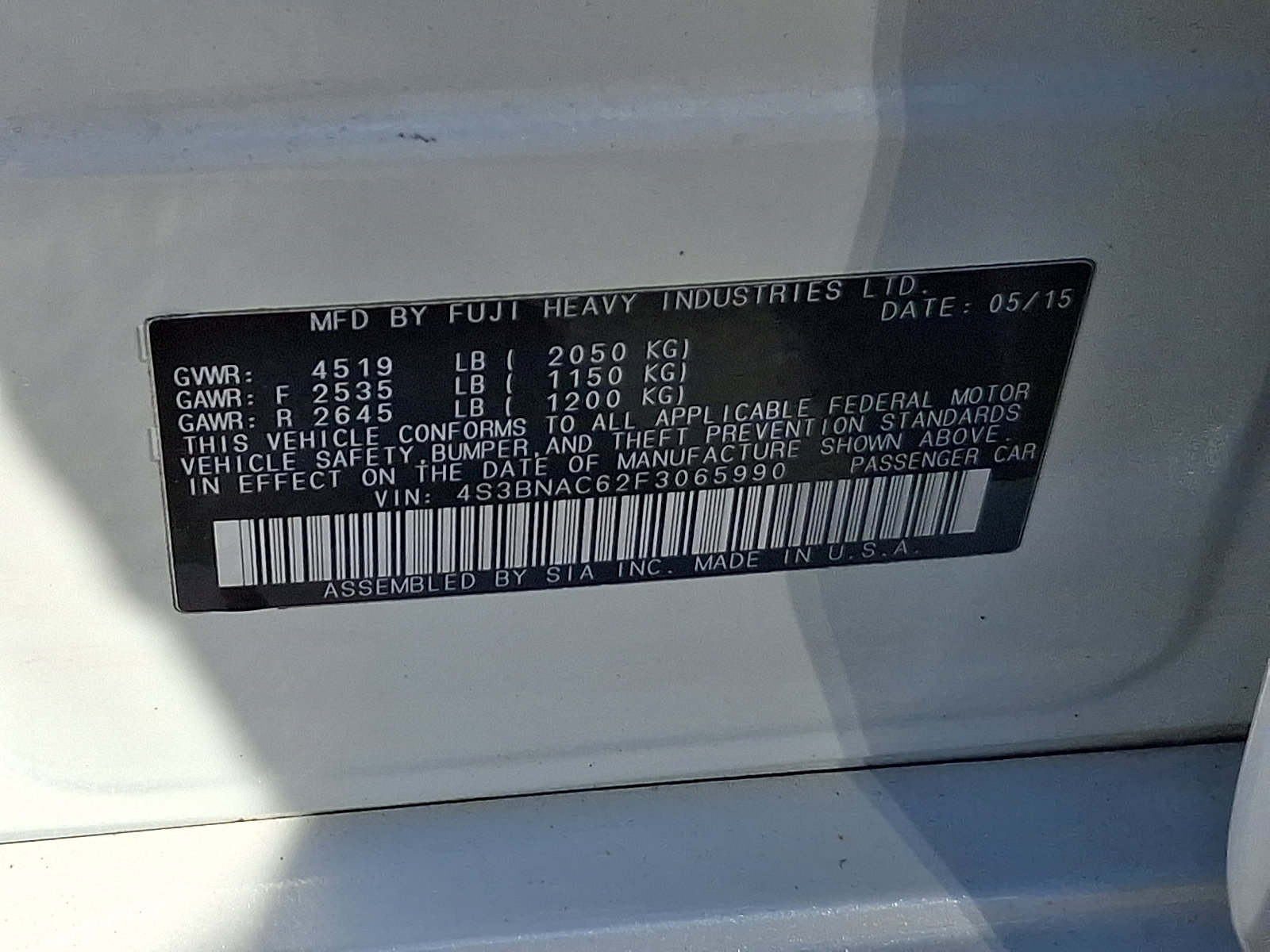 Used 2015 Subaru Legacy 2.5i Premium AWD/4WD image 26