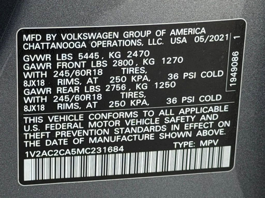 Used 2021 Volkswagen Atlas Cross Sport S image 23