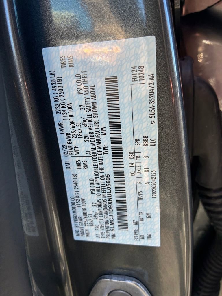 Certified 2022 Lincoln Corsair AWD w/ Equipment Group 101A image 26