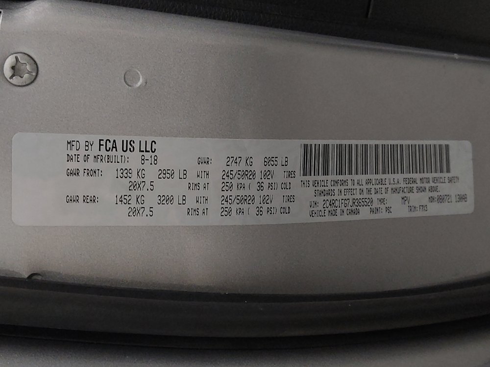 Used 2018 Chrysler Pacifica Touring Plus w/ S Appearance Package FWD image 33