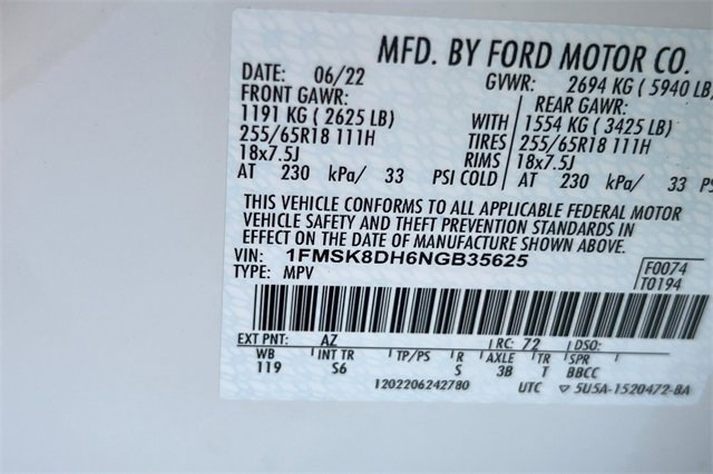 Used 2022 Ford Explorer XLT w/ Equipment Group 202A image 39