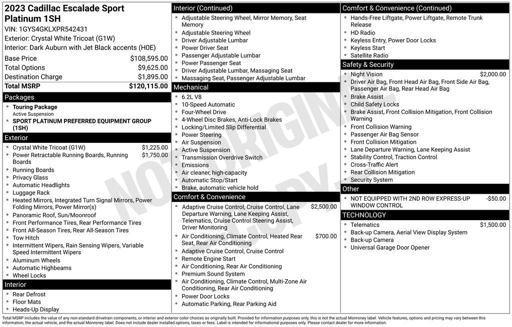 Used 2023 Cadillac Escalade Sport Platinum image 13