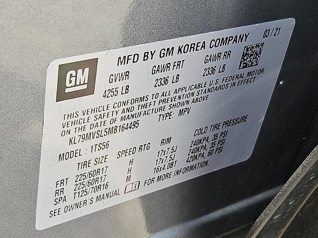 Certified 2021 Chevrolet TrailBlazer ACTIV FWD image 28