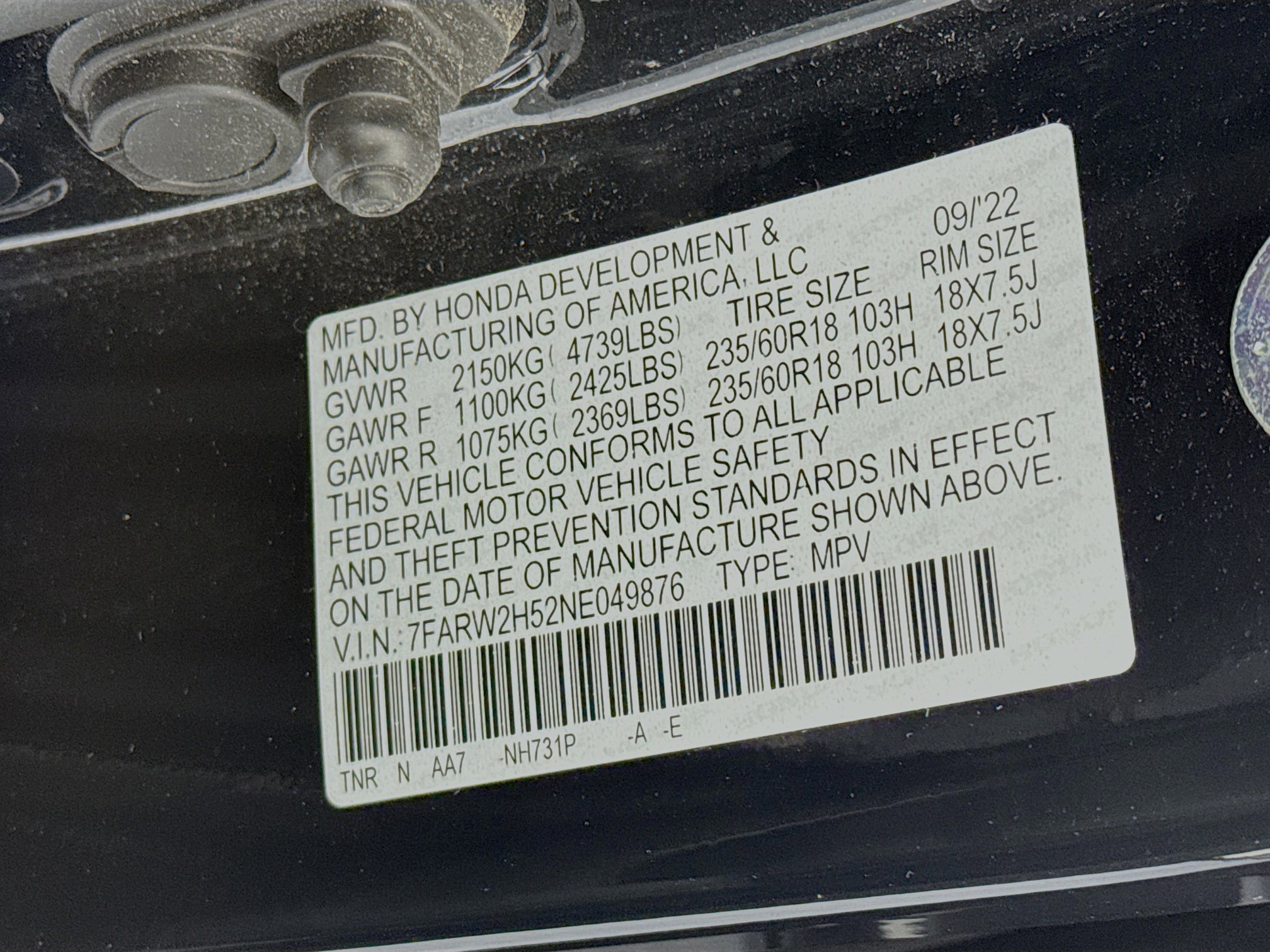 Certified 2022 Honda CR-V EX image 31