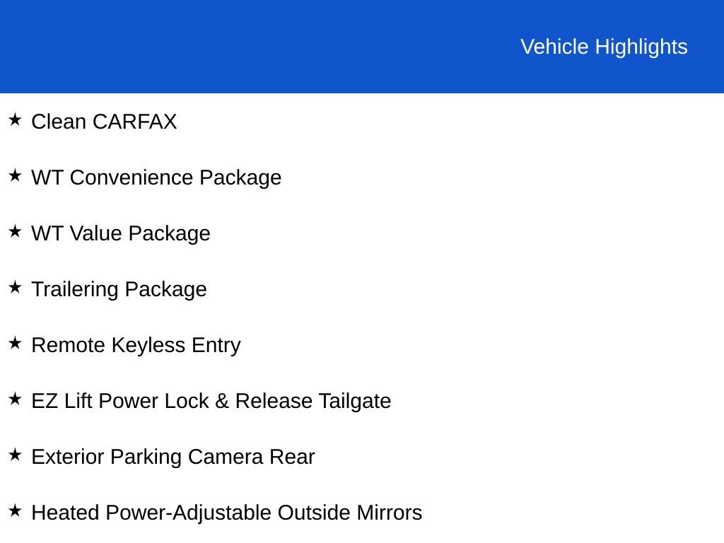 Used 2020 Chevrolet Silverado 1500 W/T w/ WT Value Package
