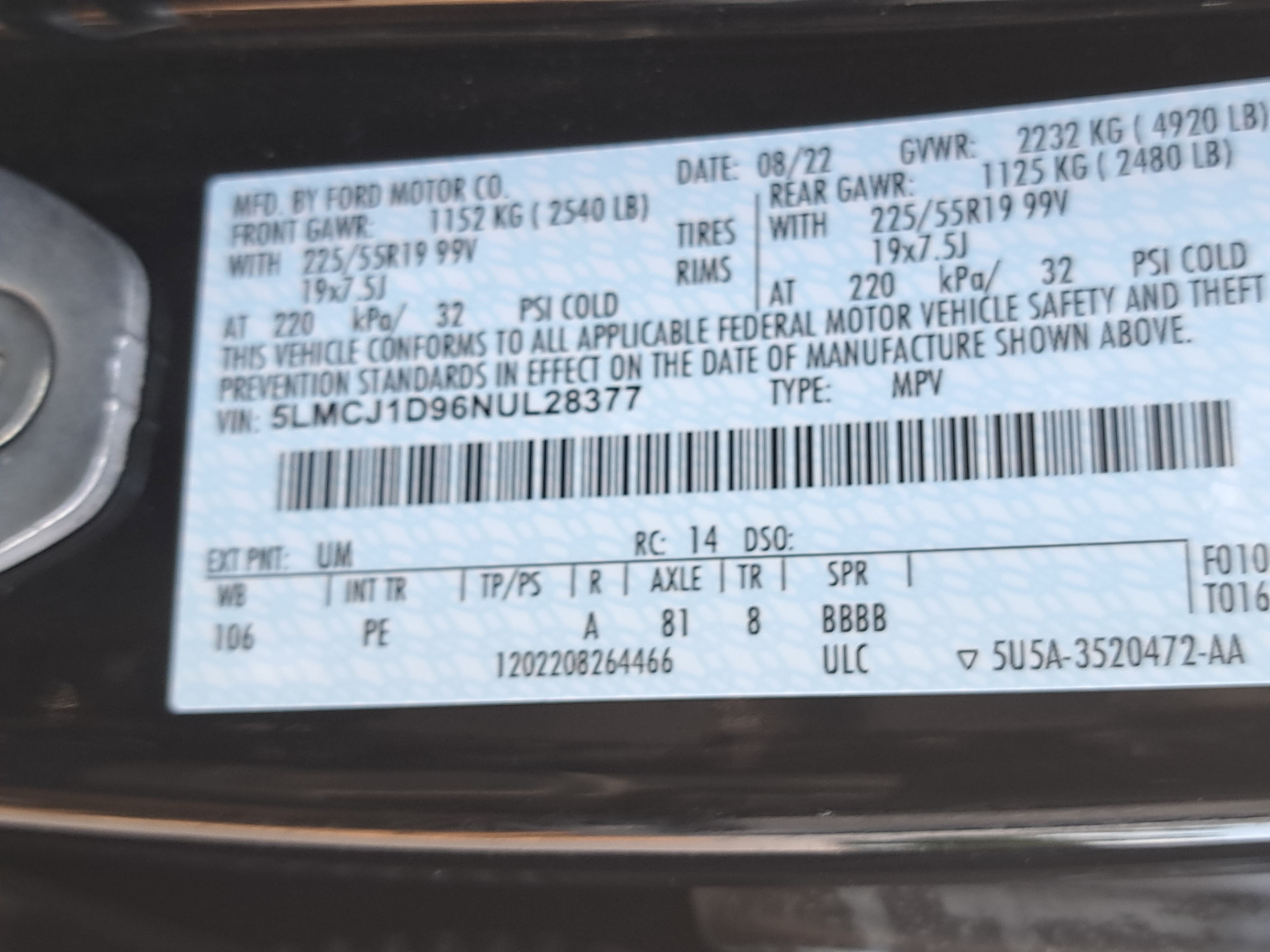 Certified 2022 Lincoln Corsair AWD w/ Premium Package image 37
