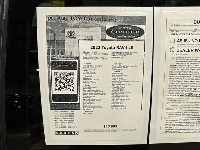 Certified 2022 Toyota RAV4 LE image 13