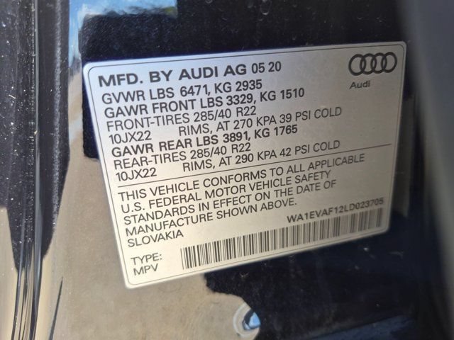 Used 2020 Audi Q8 Premium Plus w/ Premium Plus Package AWD/4WD image 25