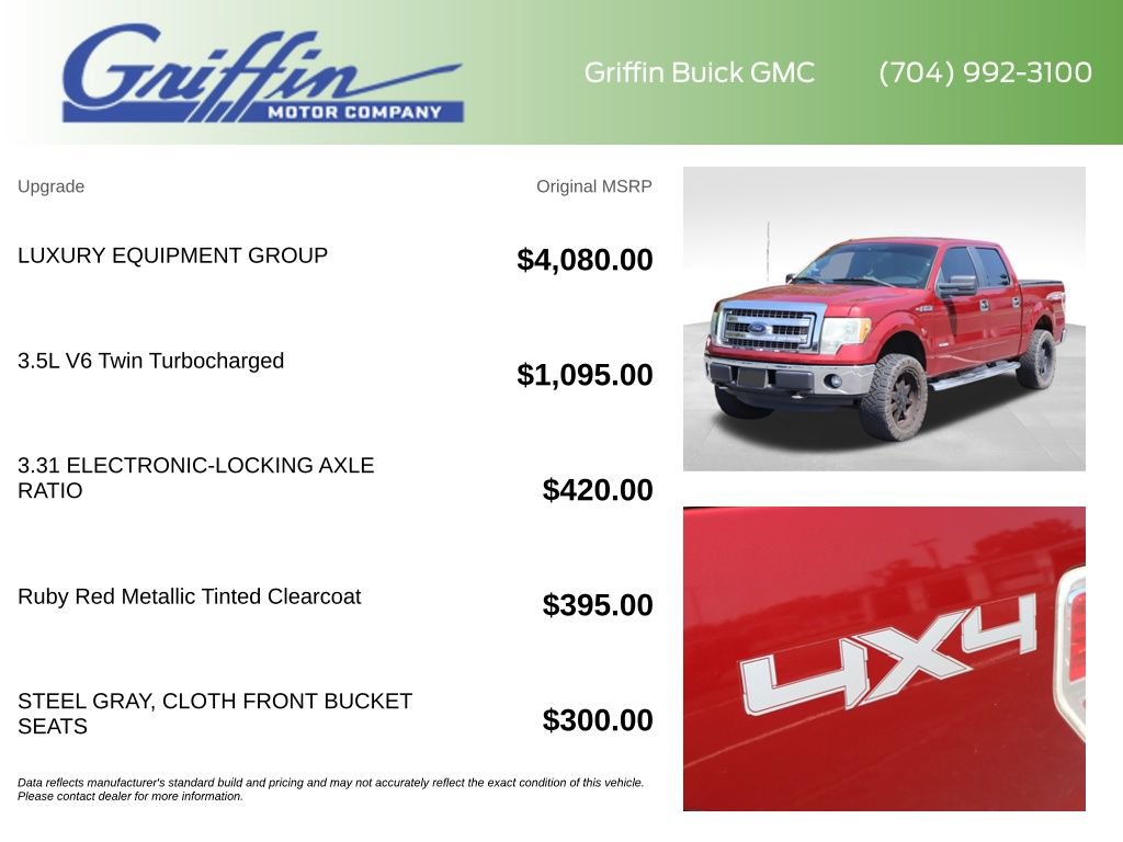 Used 2013 Ford F150 XLT w/ Luxury Equipment Group AWD/4WD image 6