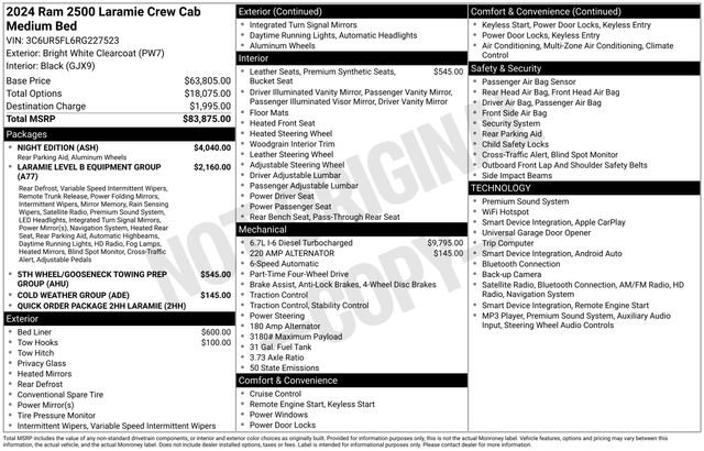 Certified 2024 RAM 2500 Laramie w/ Night Edition AWD/4WD image 9