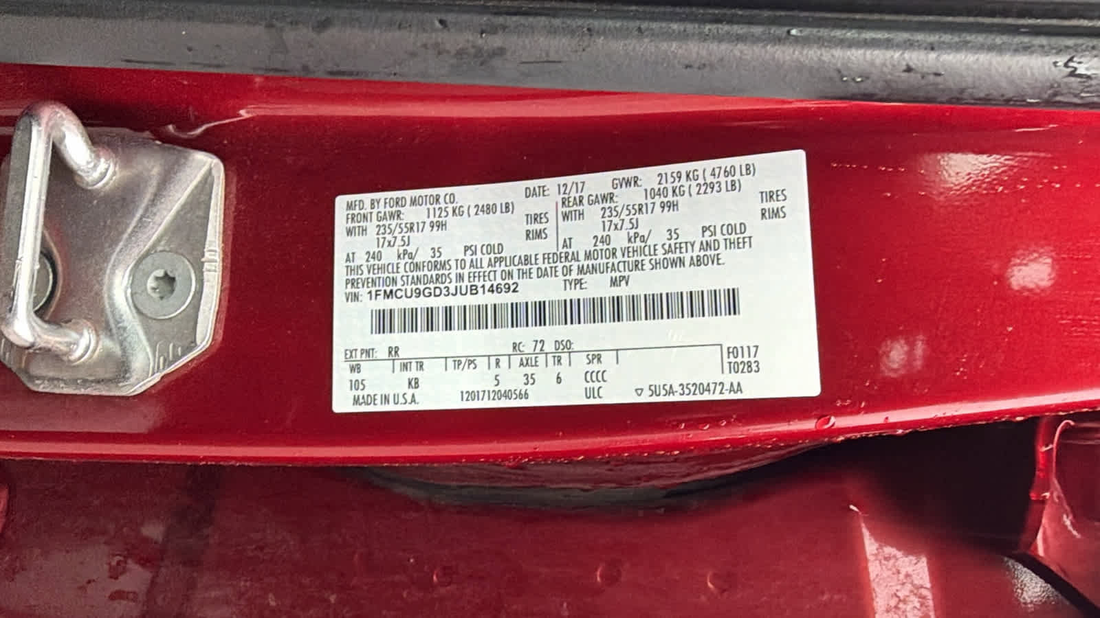 Used 2018 Ford Escape SE w/ SE Sync 3 Package image 21