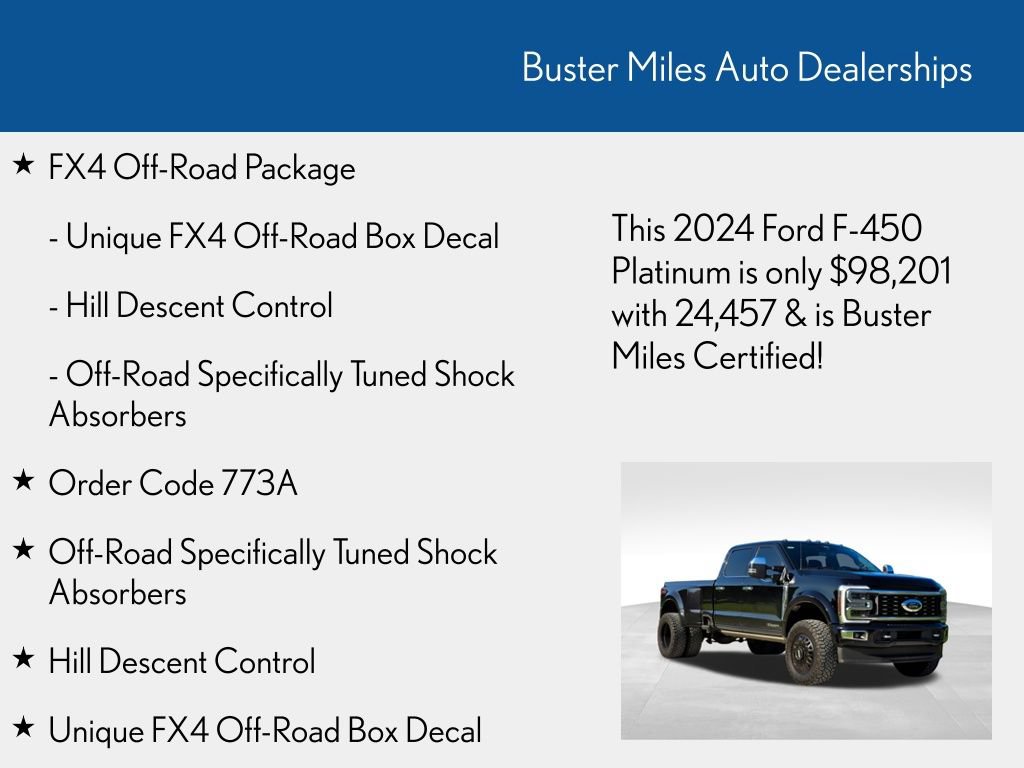 Used 2024 Ford F450 Platinum w/ FX4 Off-Road Package AWD/4WD image 6