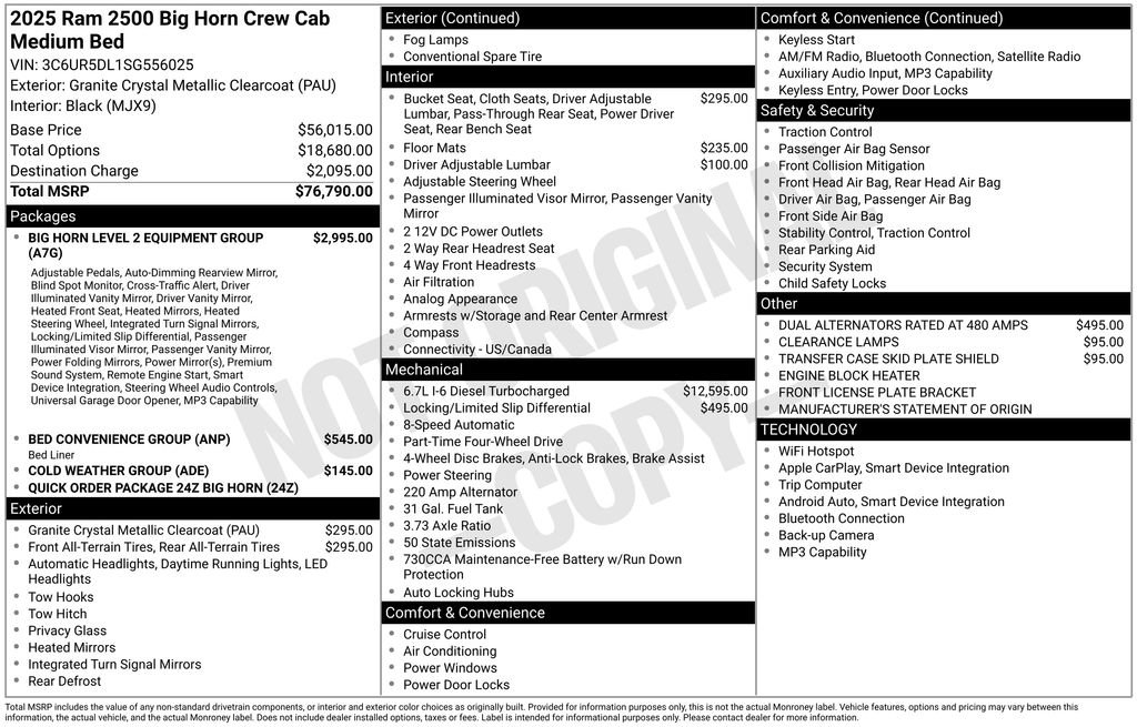 Used 2025 RAM 2500 Big Horn AWD/4WD image 5