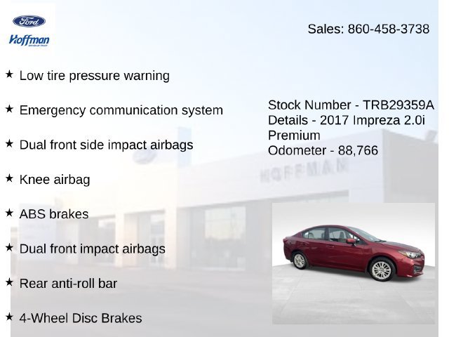 Used 2017 Subaru Impreza 2.0i Premium AWD/4WD image 15