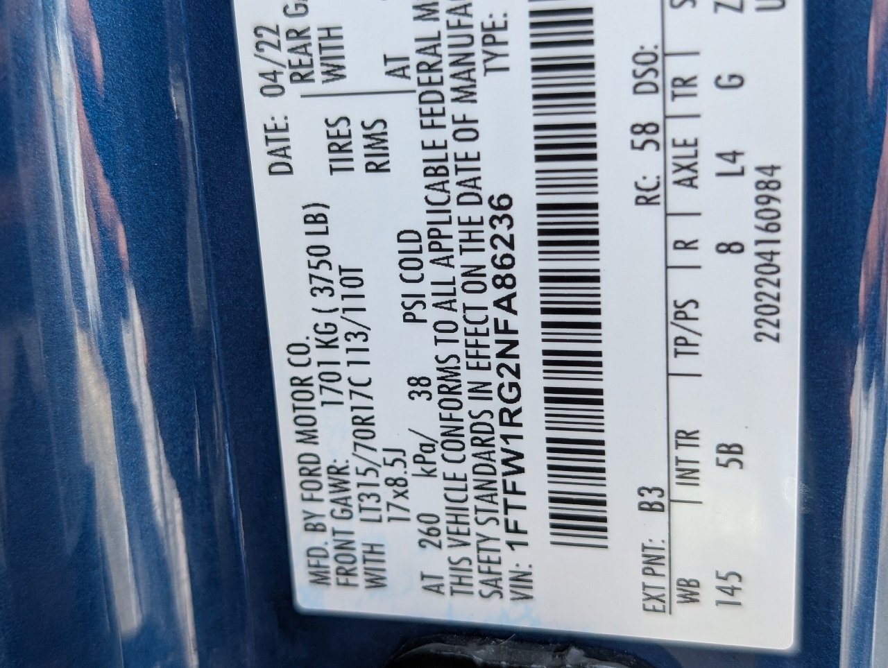 Used 2022 Ford F150 Raptor w/ Equipment Group 801A High image 22