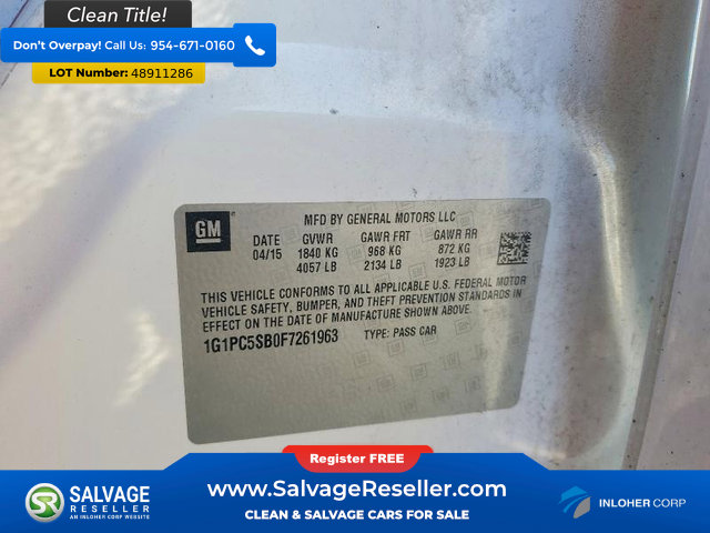 Used 2015 Chevrolet Cruze LT image 16