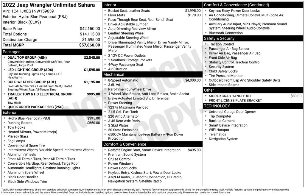 Used 2022 Jeep Wrangler Unlimited Sahara w/ Dual Top Group image 15