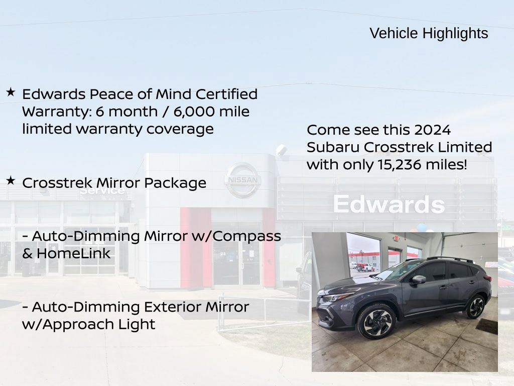 Used 2024 Subaru Crosstrek 2.5i Limited w/ Crosstrek Mirror Package AWD/4WD image 11