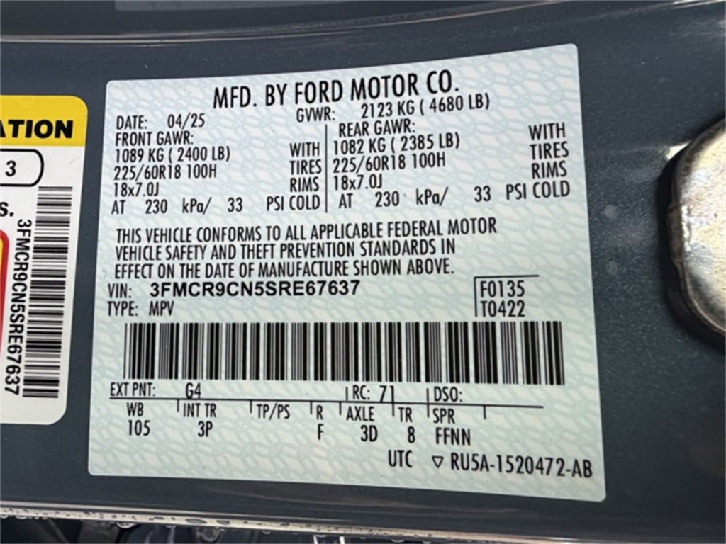 Used 2025 Ford Bronco Sport Outer Banks w/ Outer Banks Tech Package+ image 36