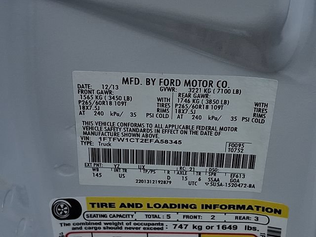 Used 2014 Ford F150 XLT w/ Equipment Group 302A Luxury RWD image 21
