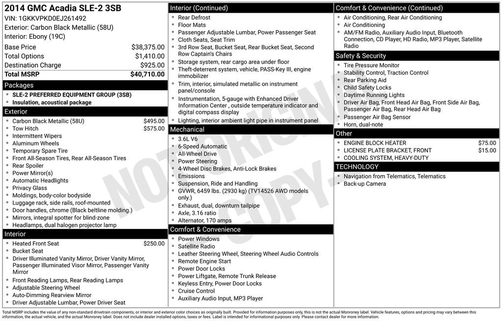 Used 2014 GMC Acadia SLE image 19