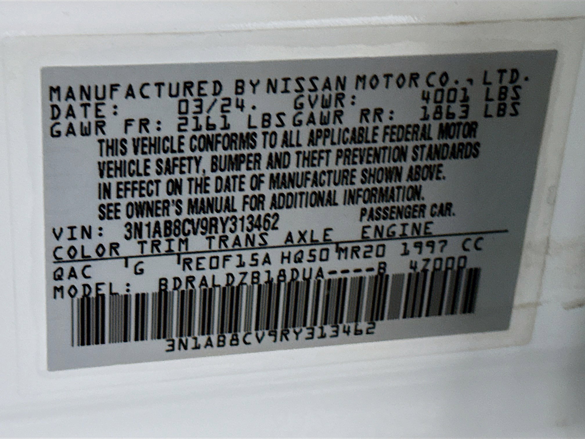 Used 2024 Nissan Sentra SV FWD image 12