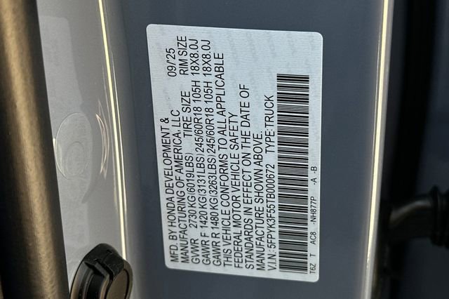 New 2026 Honda Ridgeline RTL image 34