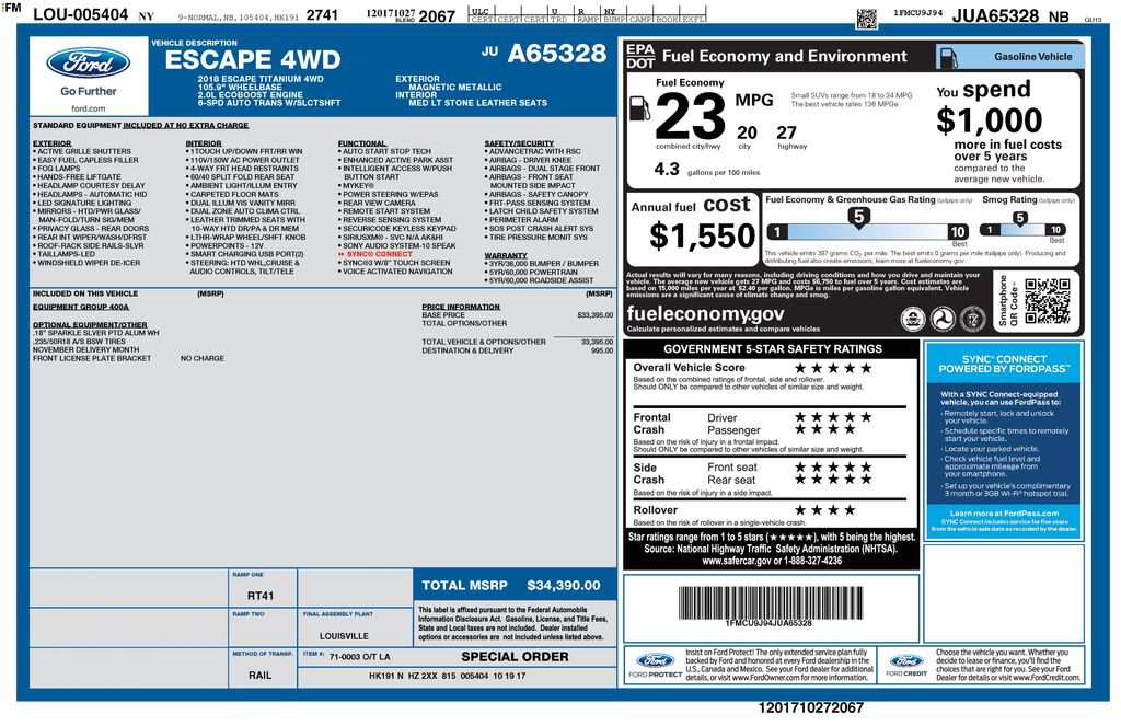 Used 2018 Ford Escape Titanium AWD/4WD image 20