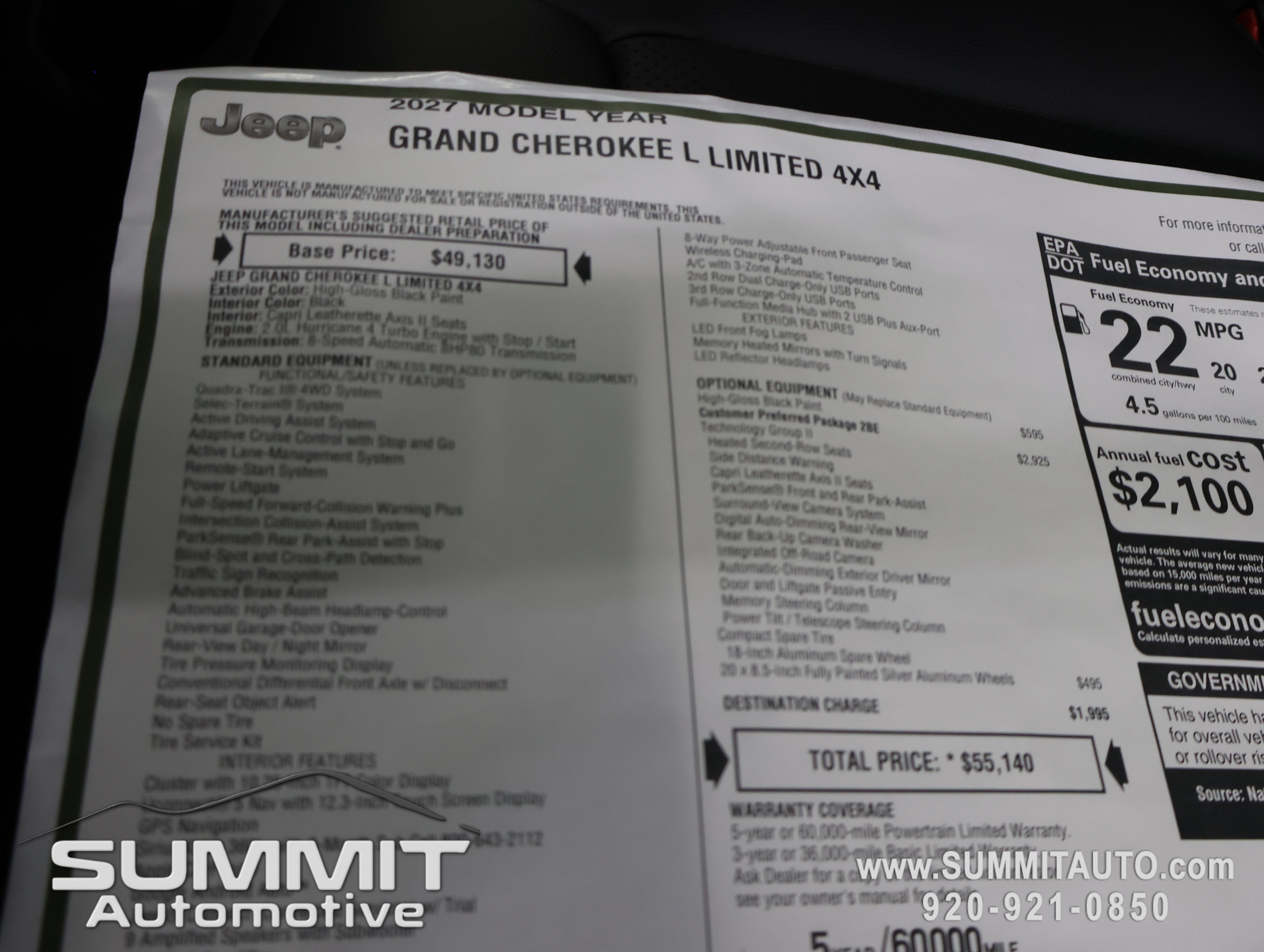 New 2027 Jeep Grand Cherokee L Limited AWD/4WD image 44