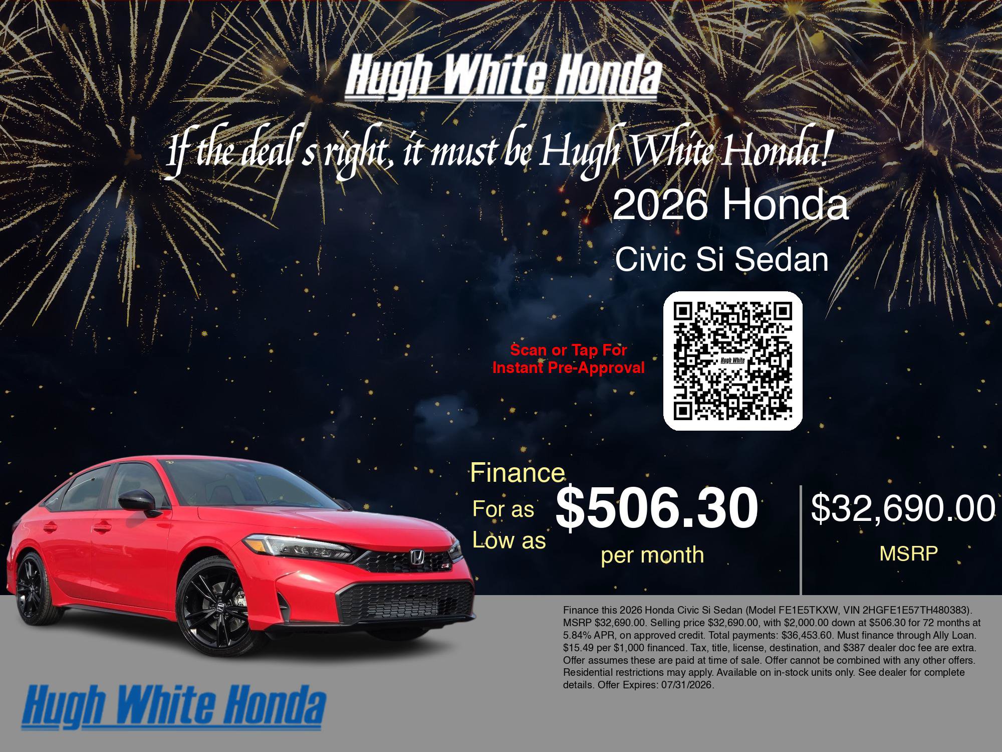 New 2026 Honda Civic Si image 7