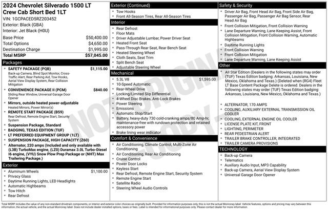 Used 2024 Chevrolet Silverado 1500 LT w/ Safety Package RWD image 34