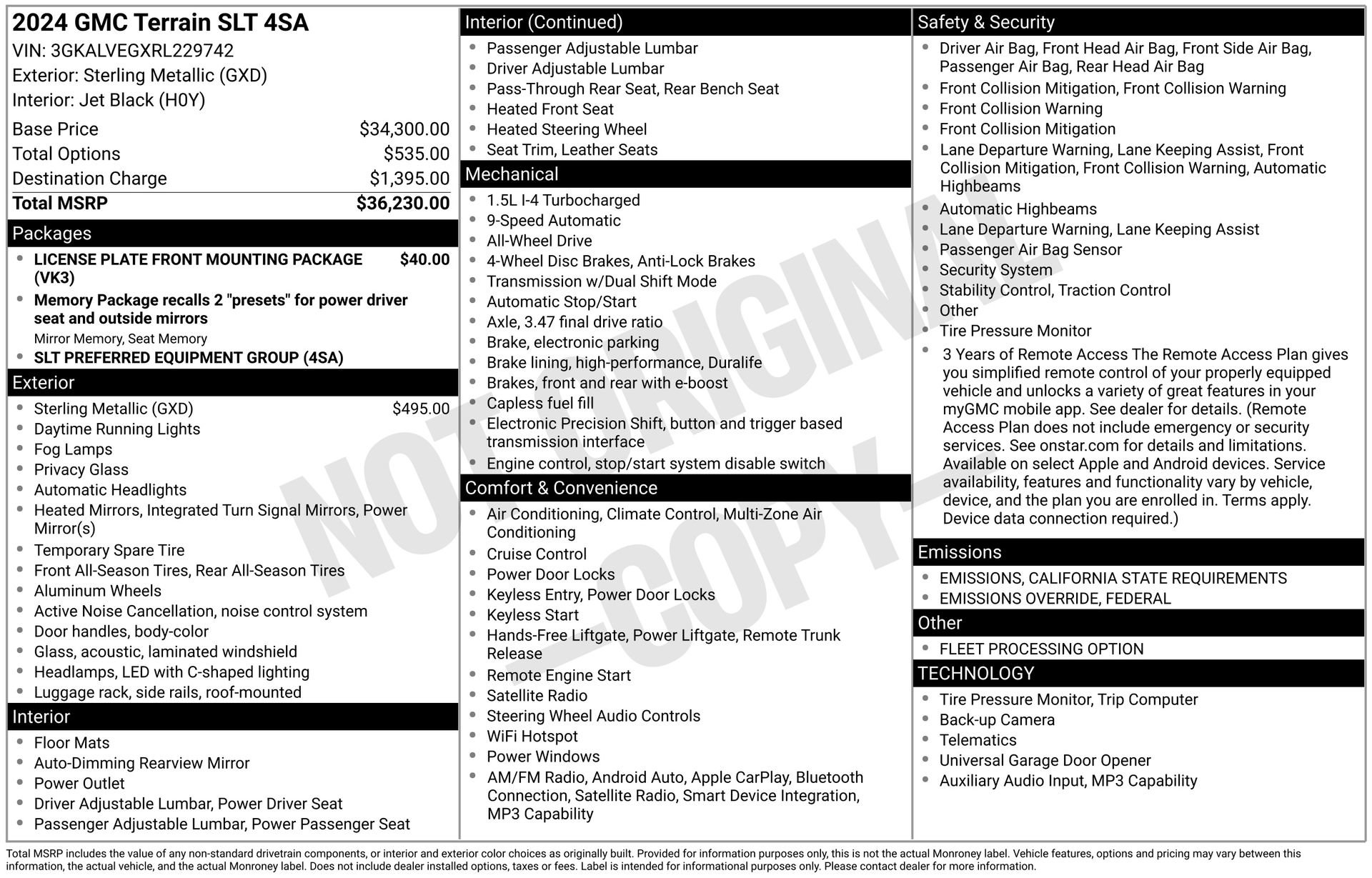 Used 2024 GMC Terrain SLT image 30