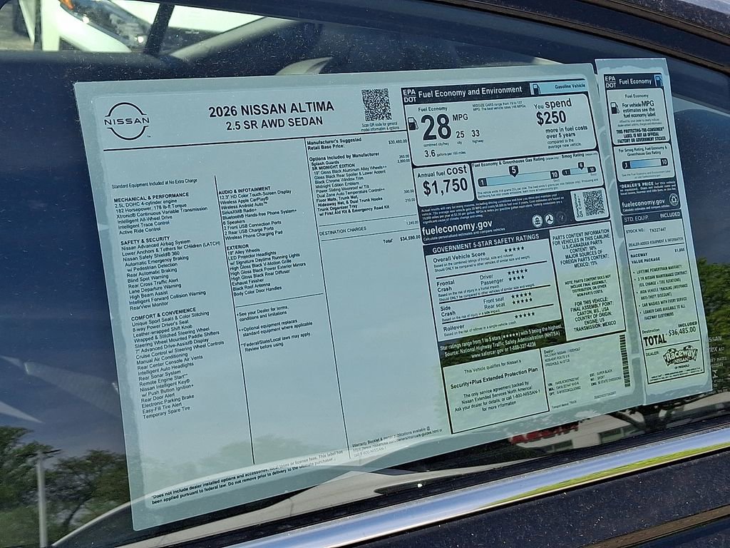 New 2026 Nissan Altima 2.5 SR w/ SR Midnight Edition Package AWD/4WD image 12