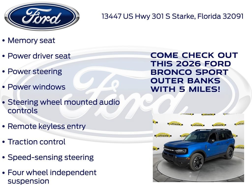 New 2026 Ford Bronco Sport Outer Banks w/ Outer Banks Tech Package+ AWD/4WD image 25