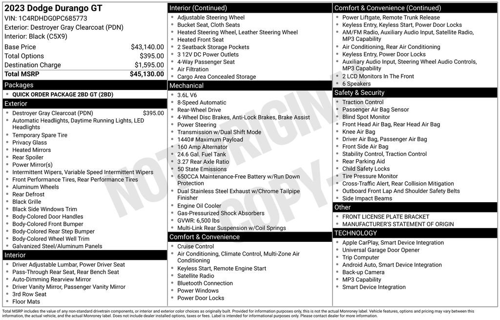 Used 2023 Dodge Durango GT RWD image 37