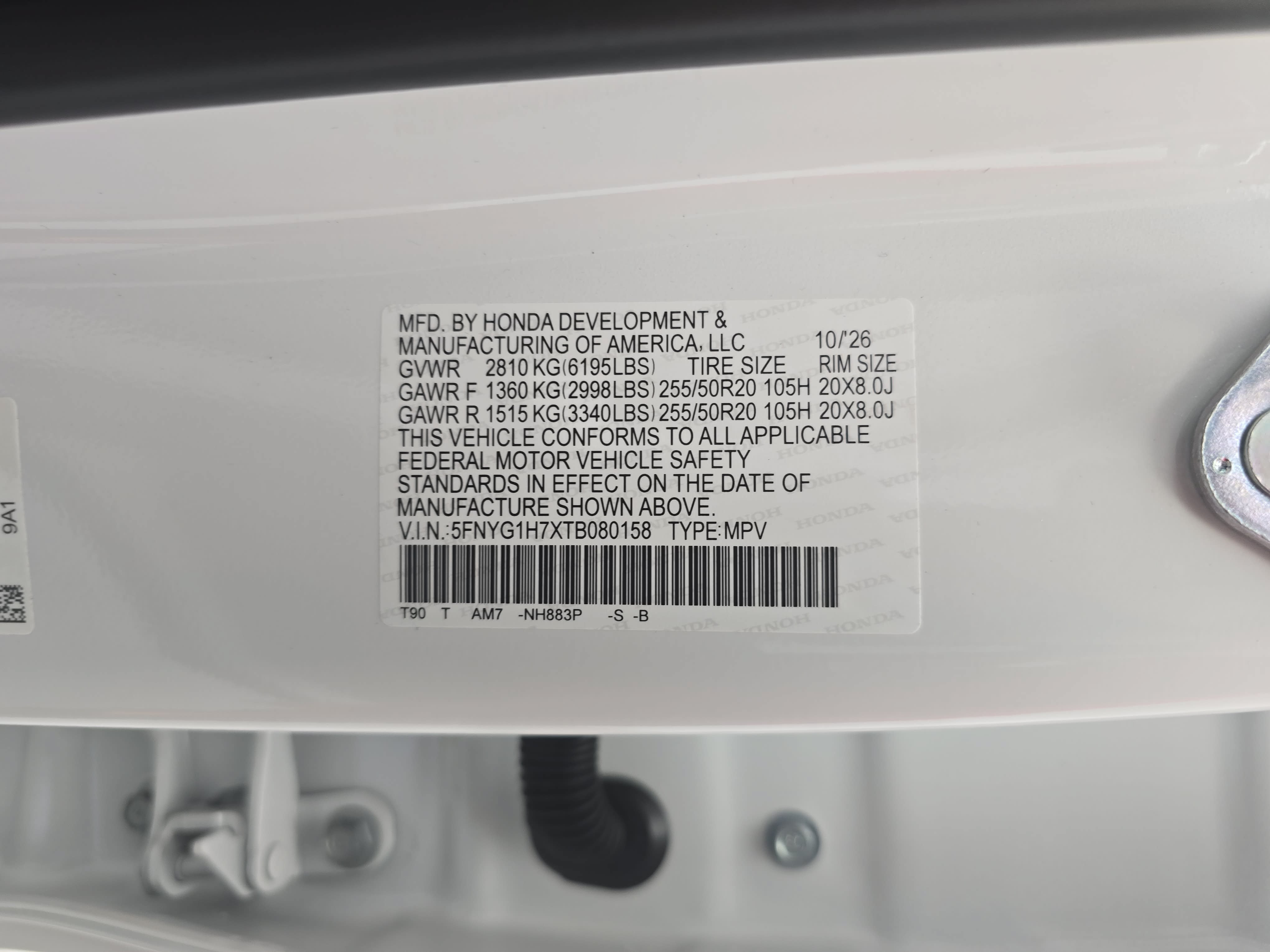 New 2026 Honda Pilot Touring image 36