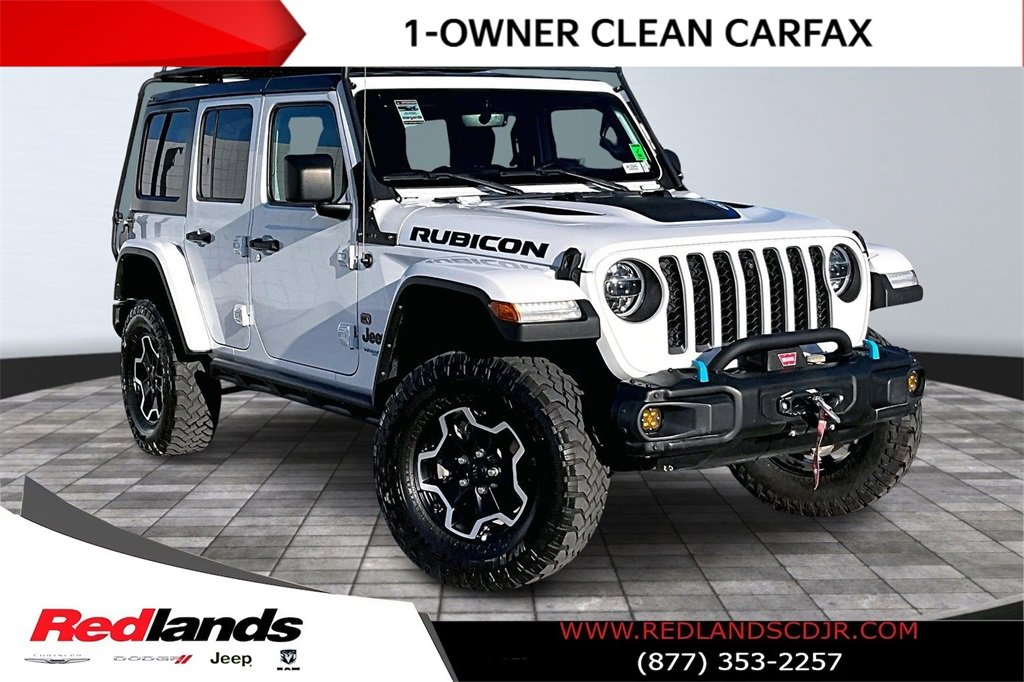 Used 2021 Jeep Wrangler Unlimited Rubicon 4xe w/ Steel Bumper Group image 1