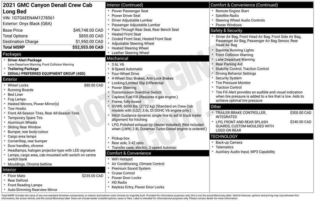 Used 2021 GMC Canyon Denali AWD/4WD image 40