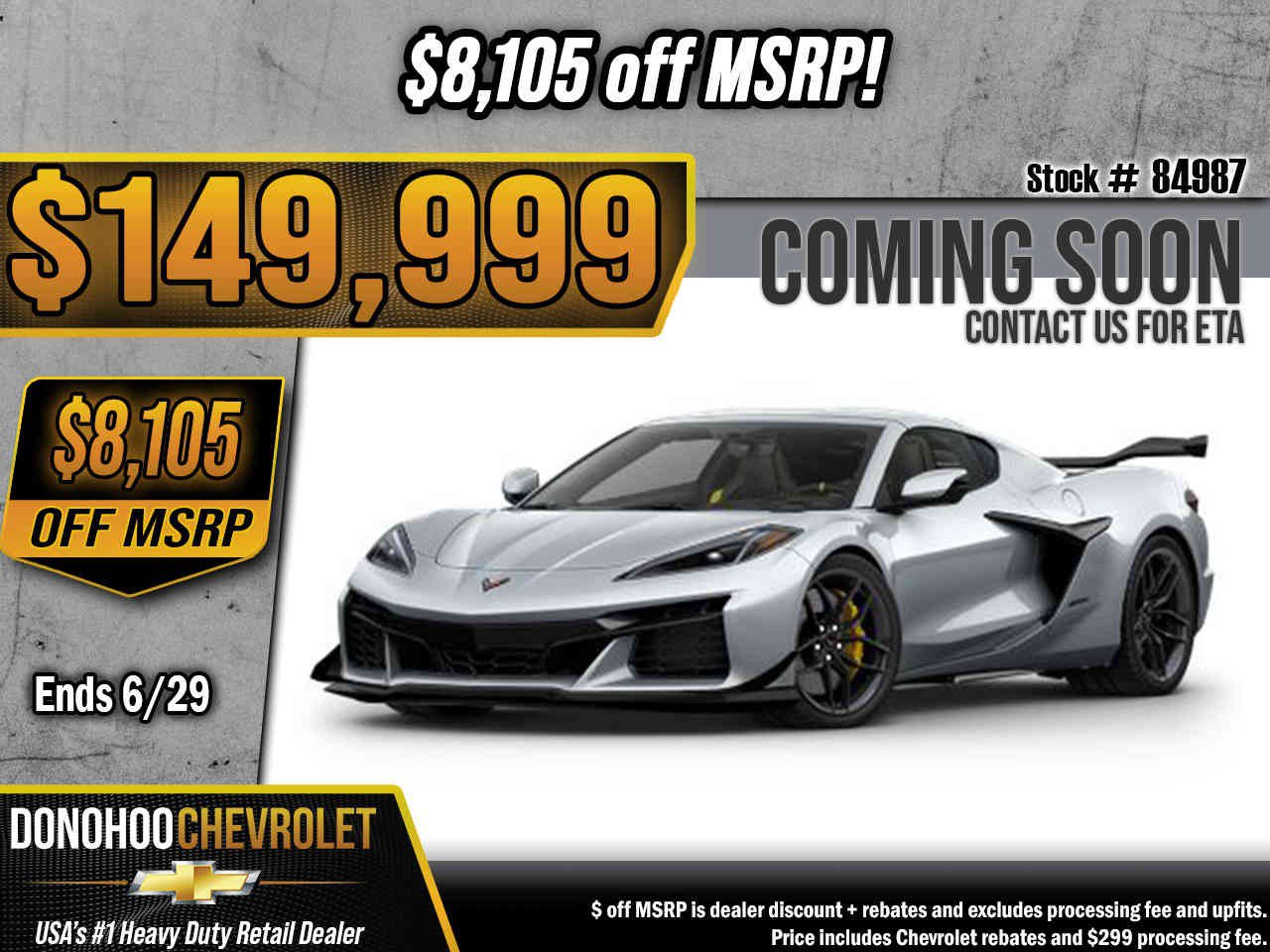 New 2027 Chevrolet Corvette Z06 RWD image 1
