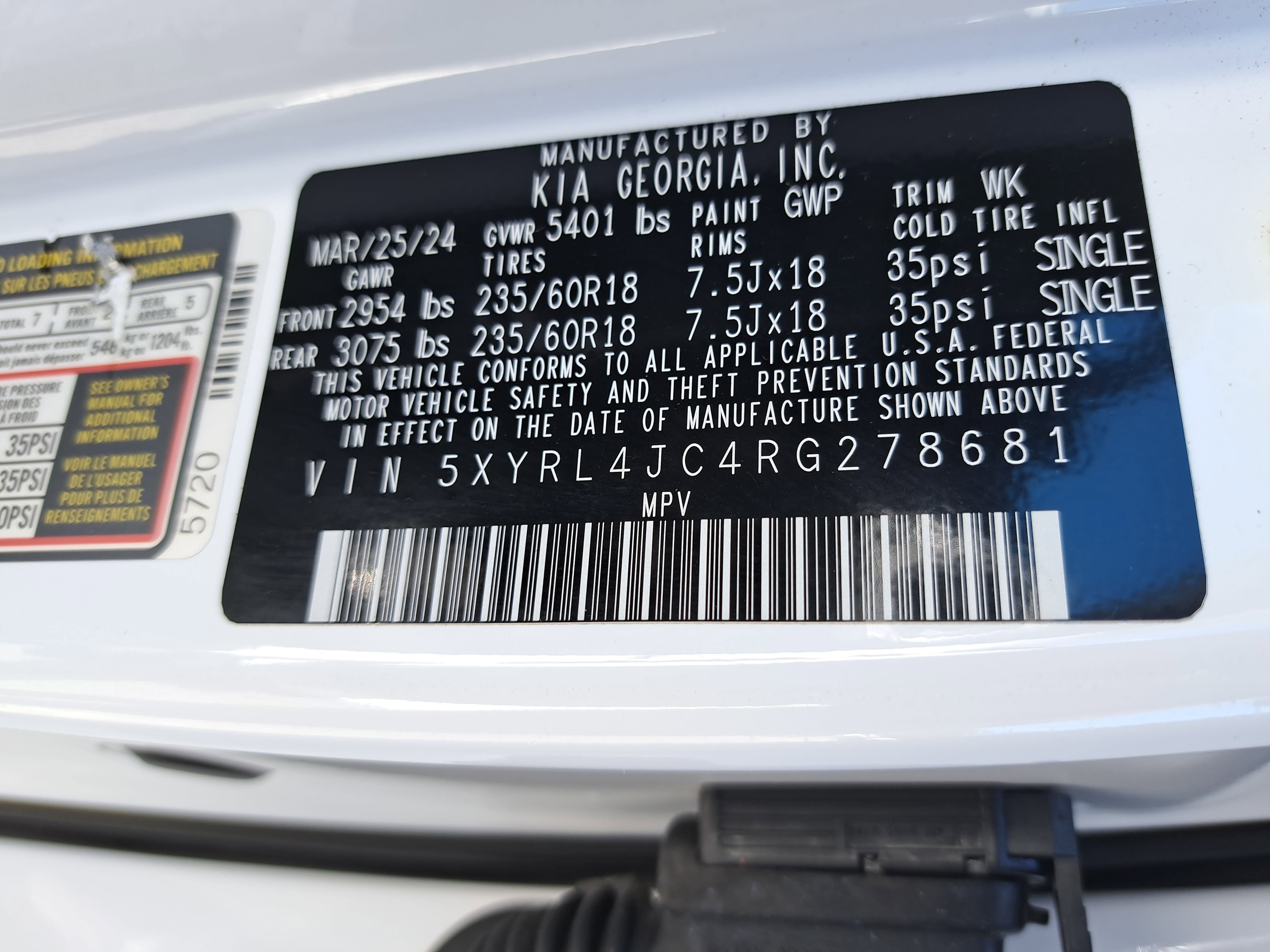 Used 2024 Kia Sorento S FWD image 33