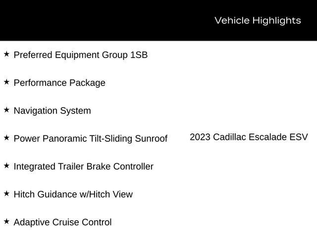 Certified 2023 Cadillac Escalade ESV Premium Luxury w/ Performance Package AWD/4WD image 12