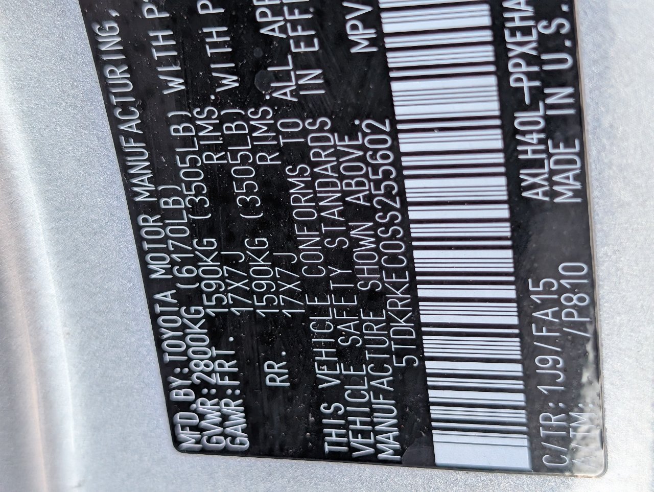 Used 2025 Toyota Sienna LE FWD image 22
