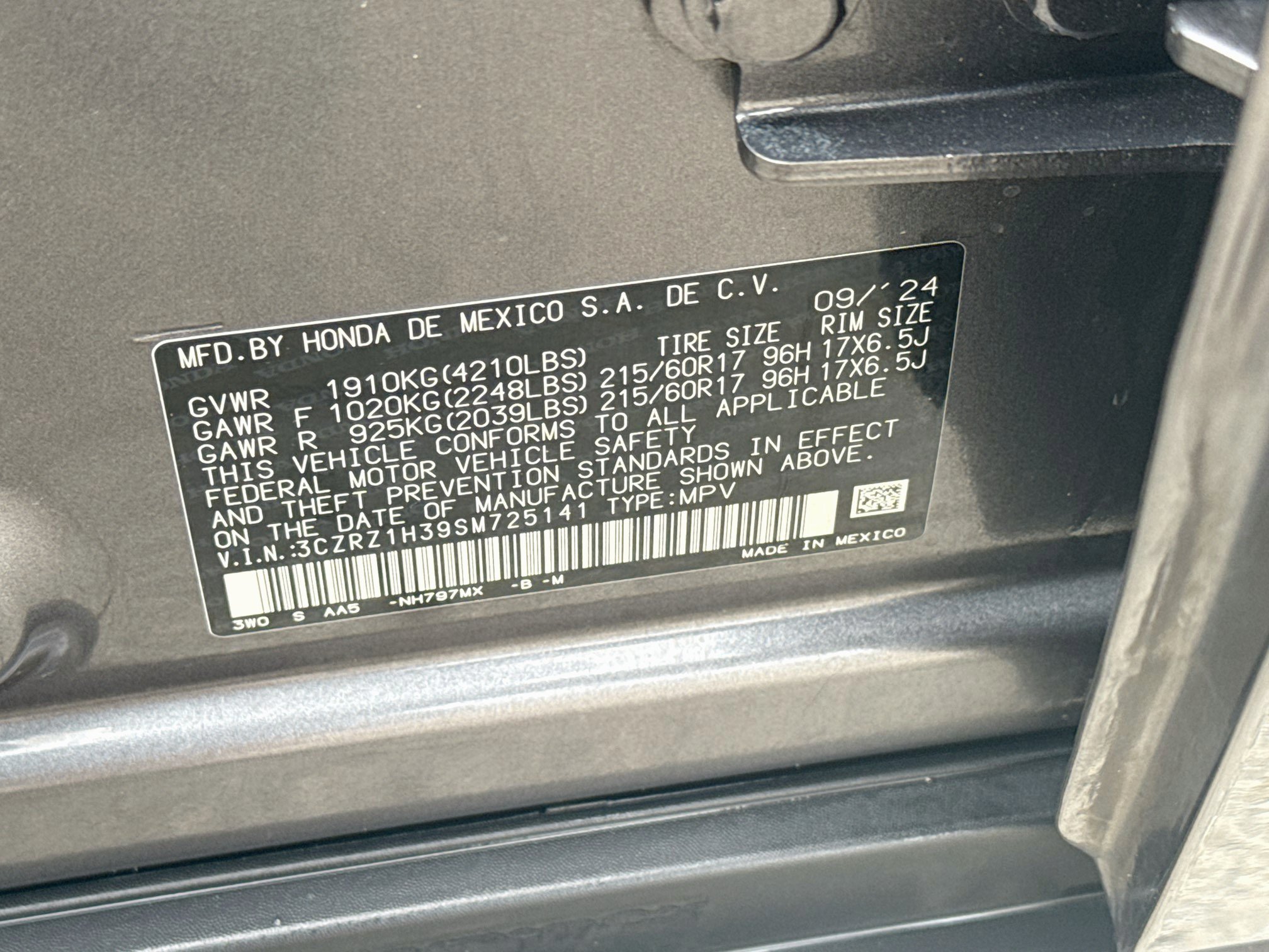 Used 2025 Honda HR-V LX image 34
