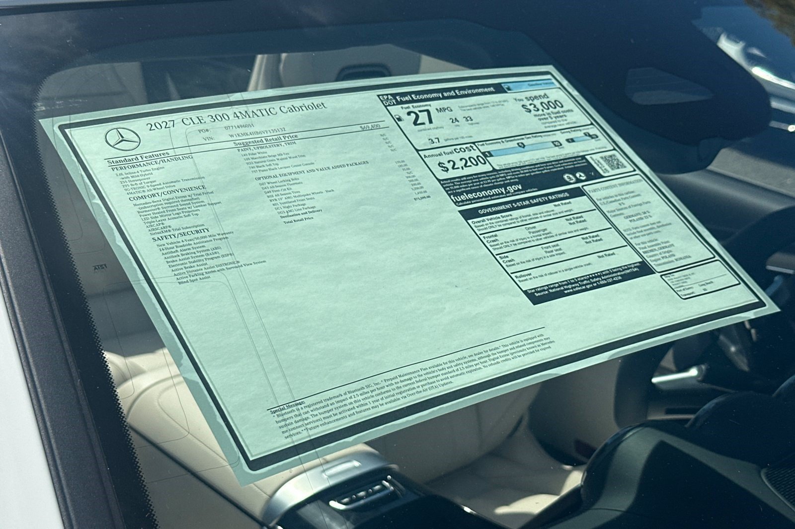 New 2027 Mercedes-Benz CLE 300 4MATIC Cabriolet image 29